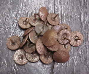 1 1/4" Rough Lot of 150 Clavos / Decorative Nail Heads - Old West Iron