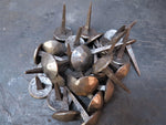 Raw Metal Lot HCN-01 1 1/4" x 2" Round Hammered Head Spike QTY (50)