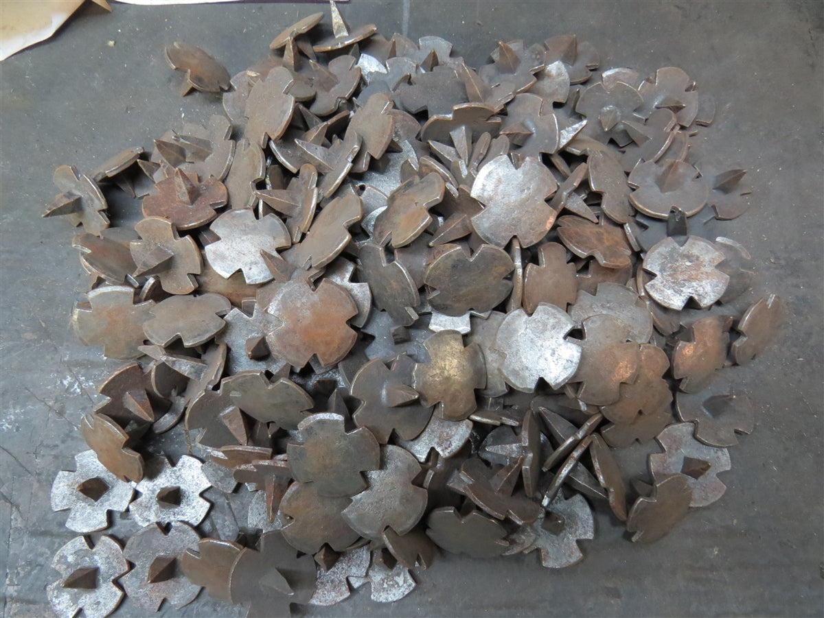 Raw Metal Lot HCN-08 1 1/2" x 3/4" Round Notched Head Spike QTY (50)