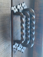 Poignée de porte en fer fleur de lys égyptienne