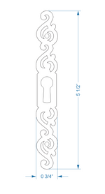 Placa de escudo de mediados de siglo