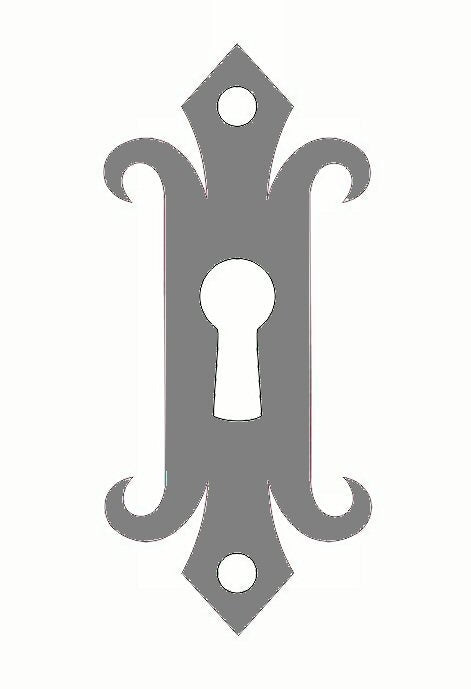 HE-320 Authentic 15th Century Iron Escutcheon Plate