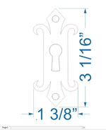 HE-320 Authentic 15th Century Iron Escutcheon Plate