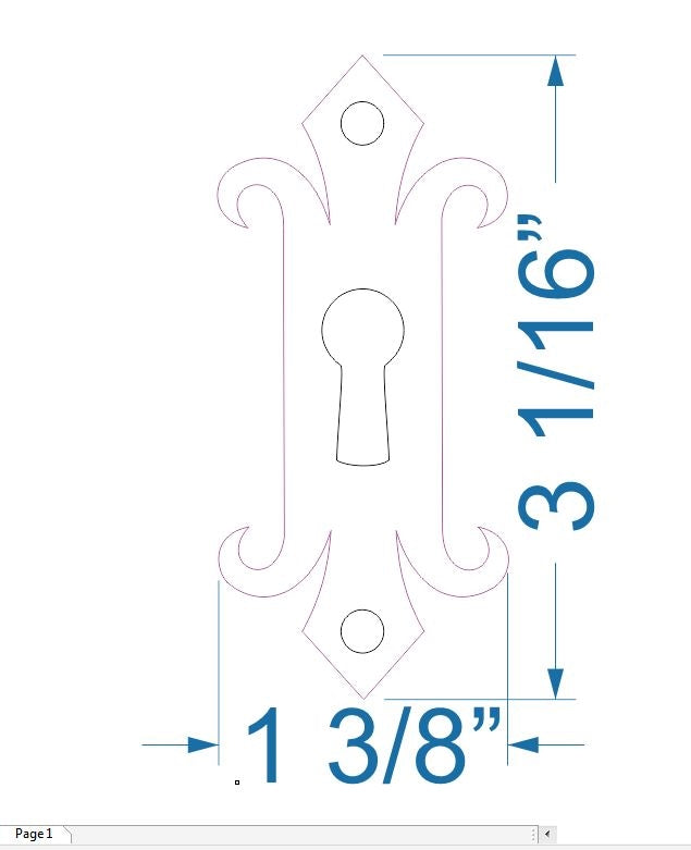 HE-320 Authentic 15th Century Iron Escutcheon Plate