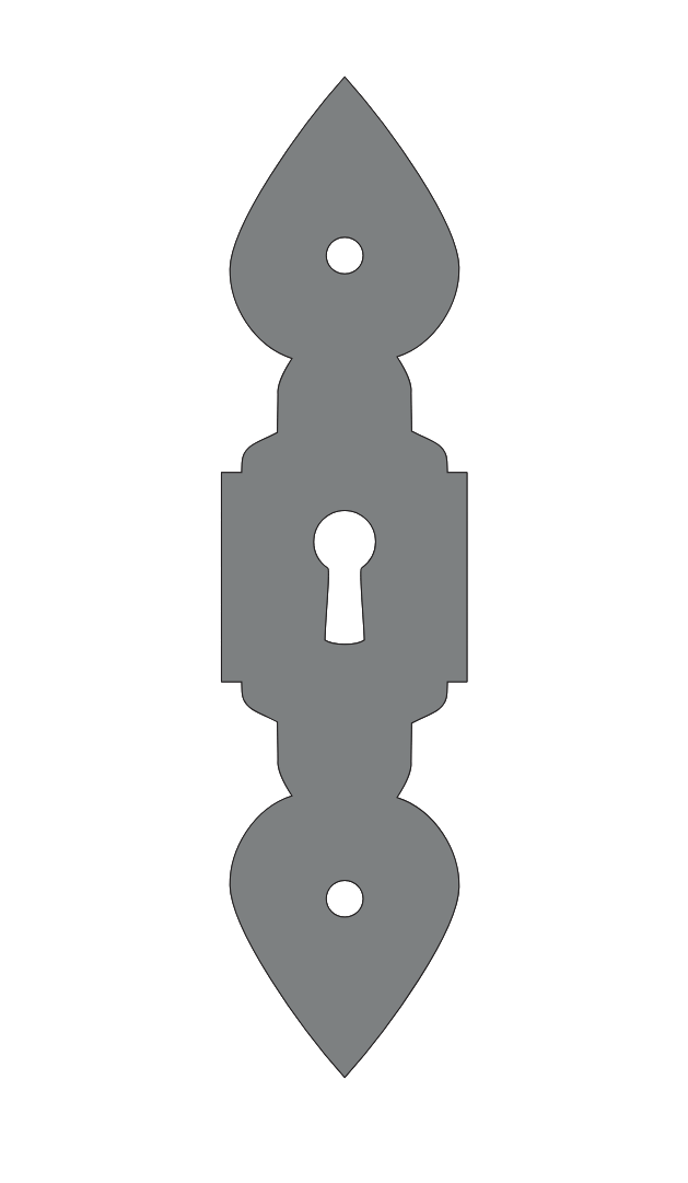 Tudor Escutcheon Plate