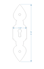 Tudor Escutcheon Plate