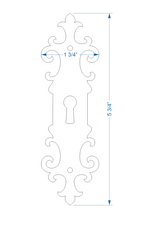 Gothic Cathedral Escutcheon Plate