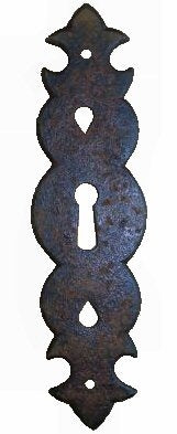 HE-353 Barcelona Iron Escutcheon Plate