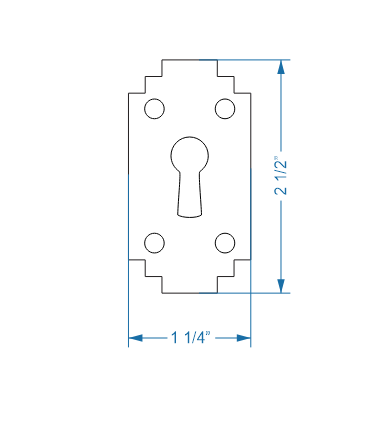 Santa Fe Escutcheon Plate