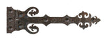 Renaissance Wrought Iron Functioning Hinge Strap