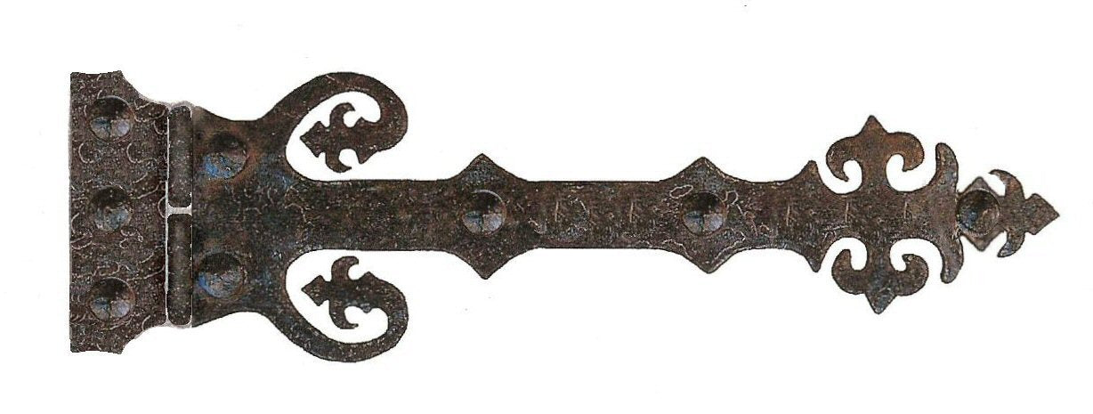 Renaissance Wrought Iron XL Functioning Hinge Strap