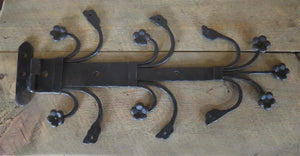 14th Century Wrought Iron XL Functioning Hinge Strap - Old West Iron