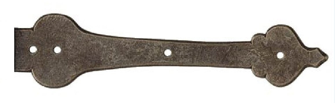 XL French Country Revival Iron Faux Hinge Strap