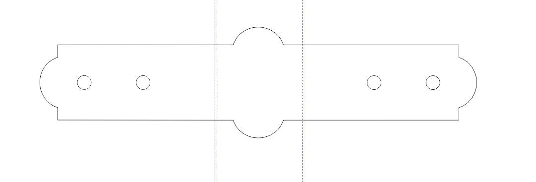 Correa de chimenea de hierro colonial