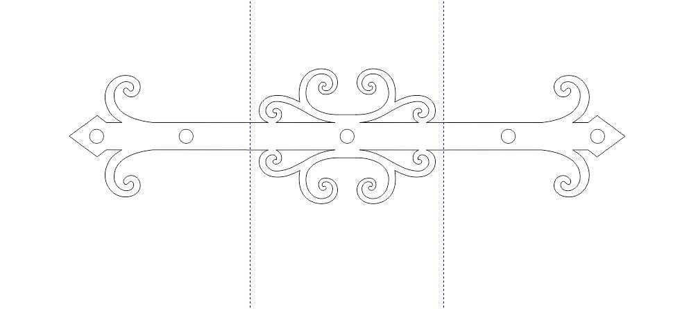 Chateauesque Iron Mantel Strap