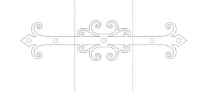 Chateauesque Iron Mantel Strap - Old West Iron