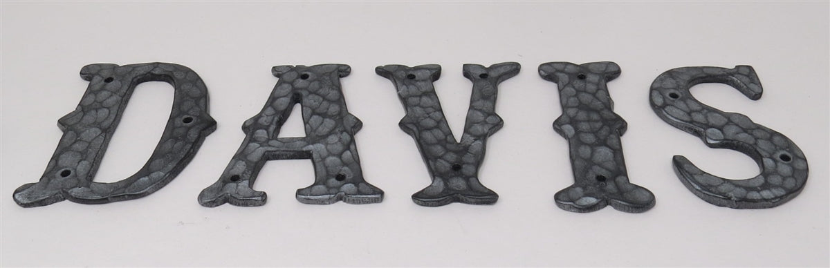 Old Western Iron Numbers & Letters