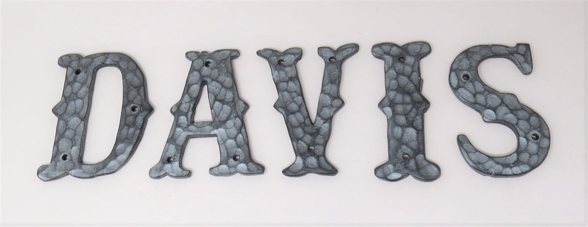 Old Western Iron Numbers & Letters