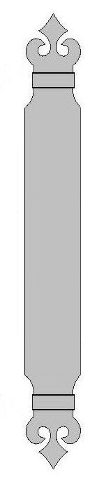 Baroque Iron Push Plate