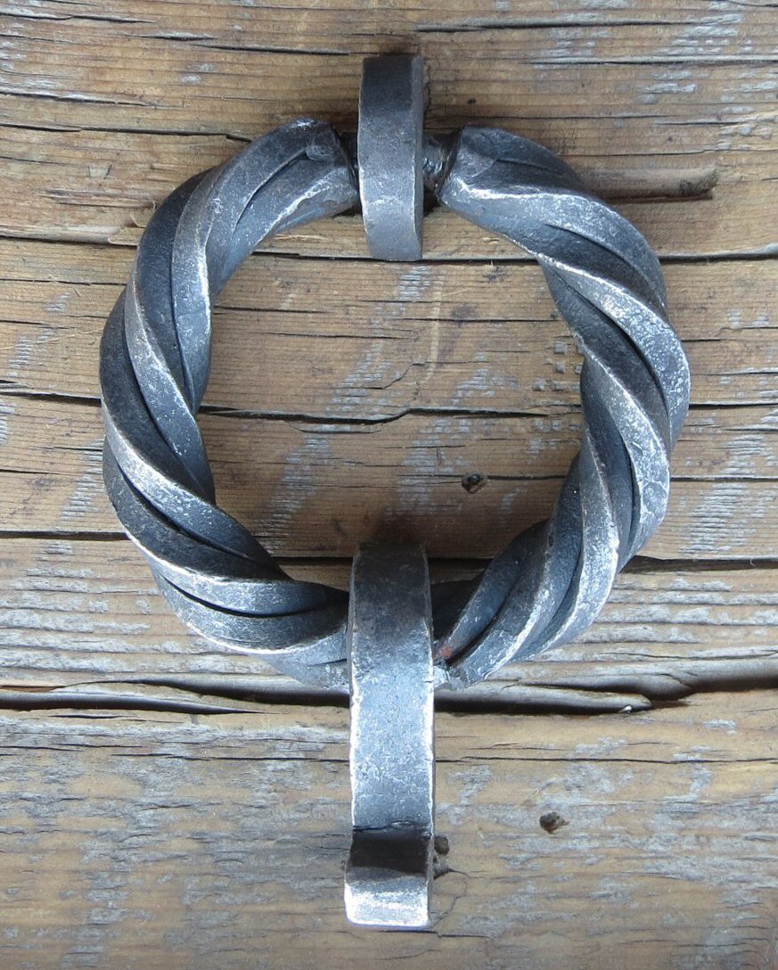 3" Square Twisted Ring with Drop