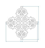 HRP-338 Gothic Cathedral Iron Door Knocker / Ring Pull