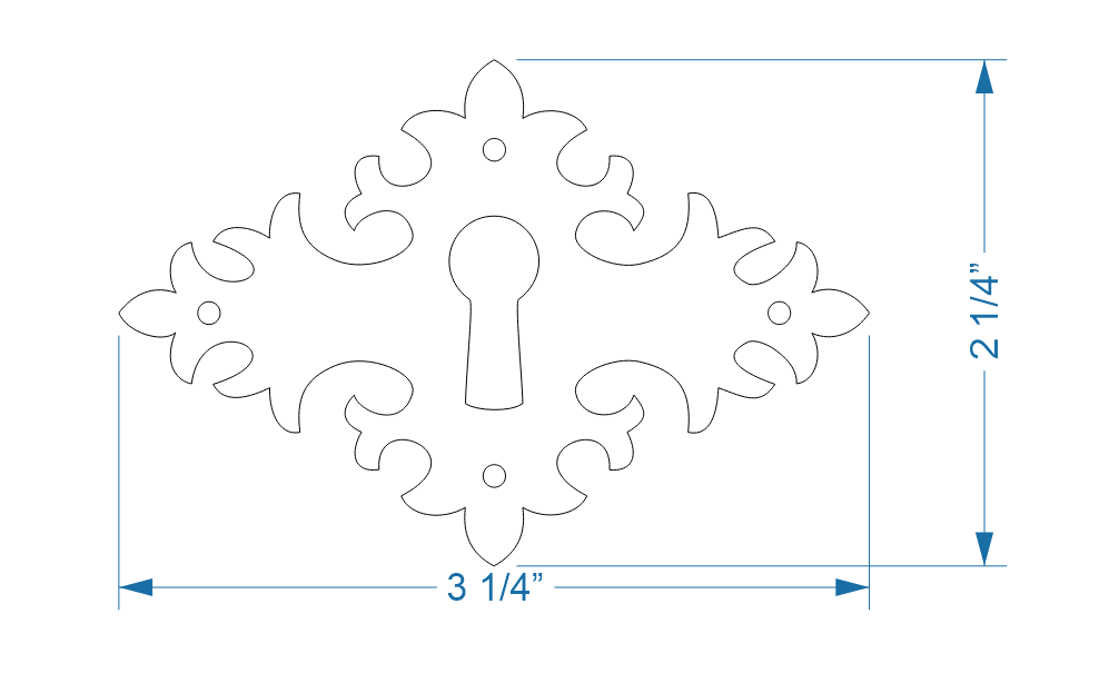 Greek Ionic Escutcheon Plate