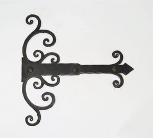 XL Chateauesque Iron Faux Hinge Strap - Old West Iron