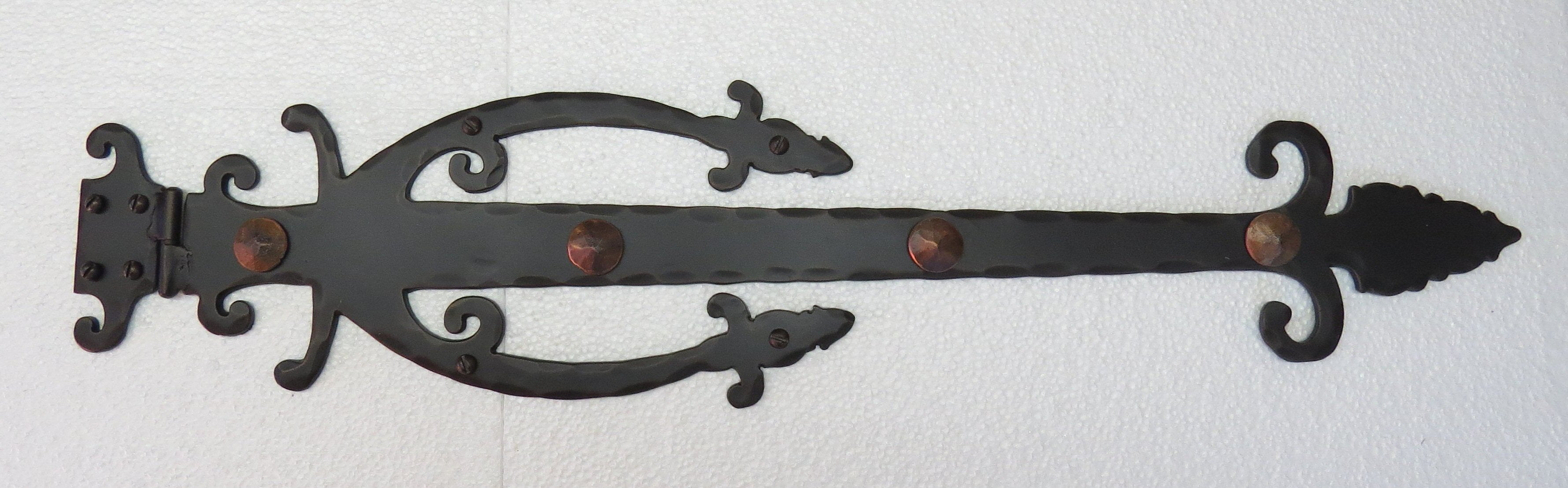 Medieval Wrought Iron Functioning Hinge Strap
