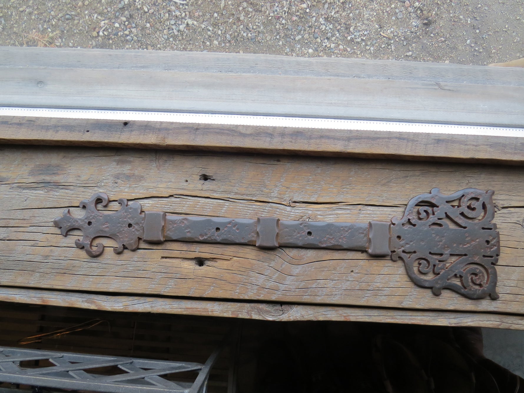 XL Gothic Cathedral Iron Faux Hinge Strap