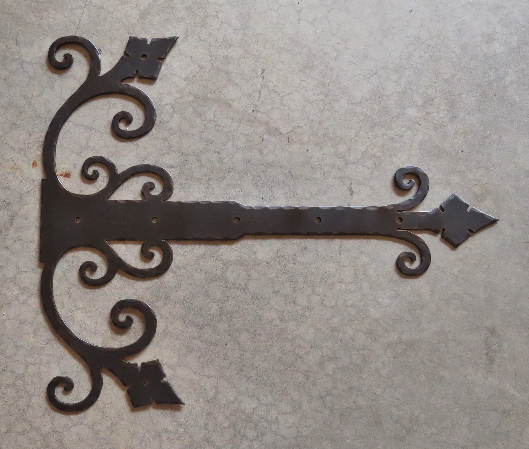 Old California Hacienda Wrought Iron Faux Hinge Strap