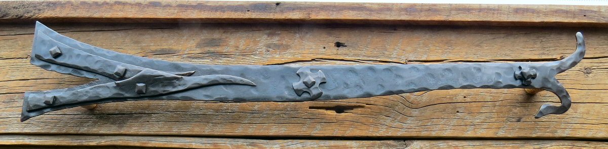 Nordic Iron Age Wrought Iron Garage Door Dummy Hinge Strap