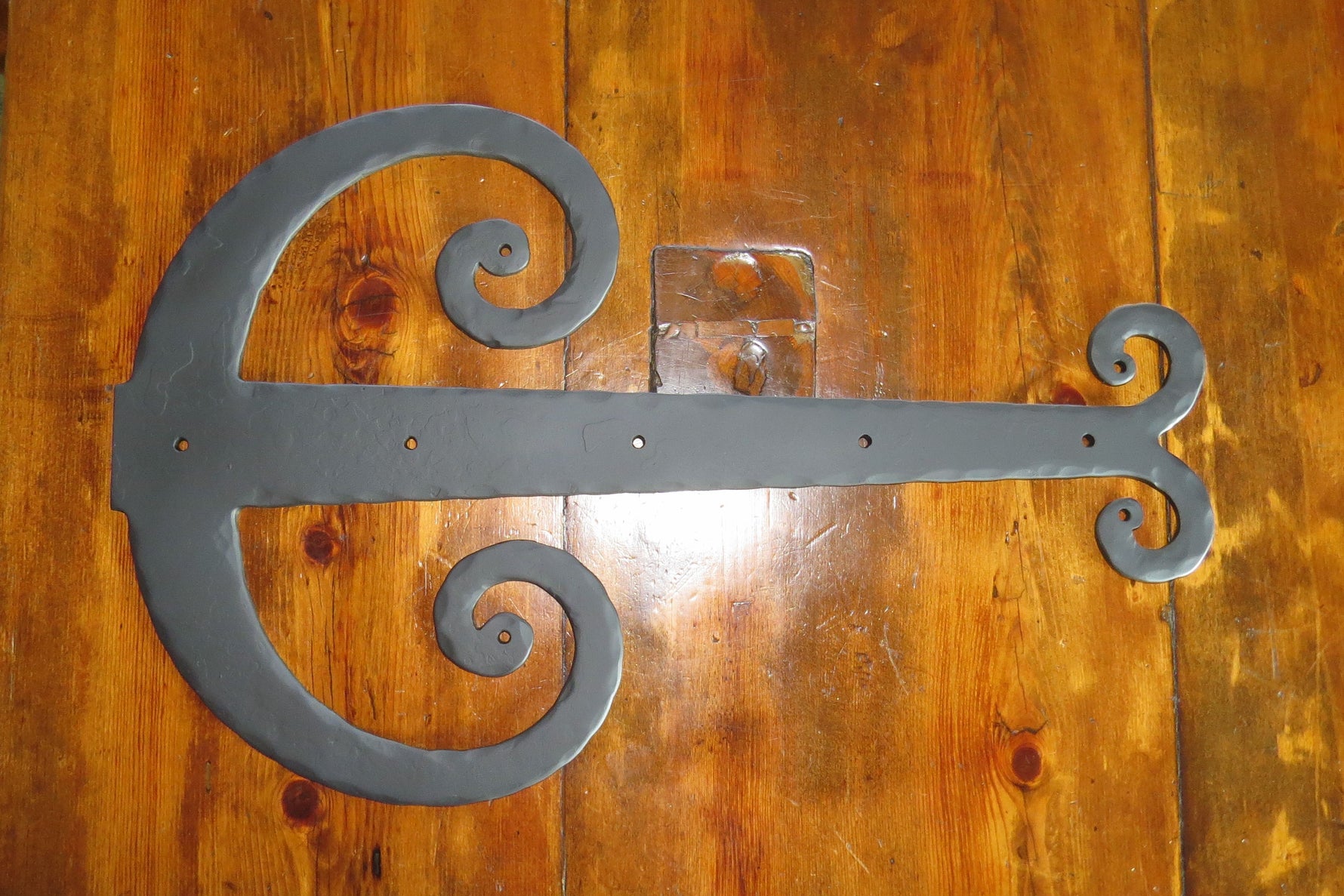 Middle Age Europe Wrought Iron Garage Door Dummy Hinge Strap