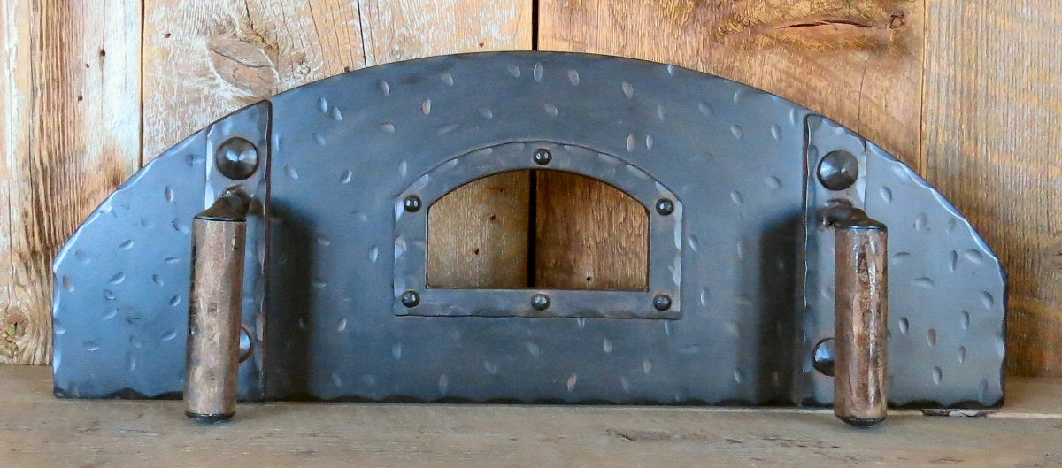 Custom Tuscan Arched Freestanding Pizza Oven Door