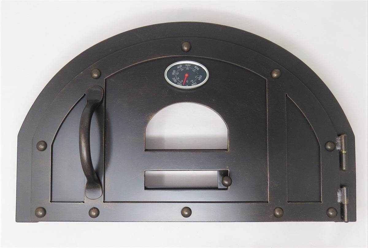 Custom Tuscan Arched Freestanding Pizza Oven Door