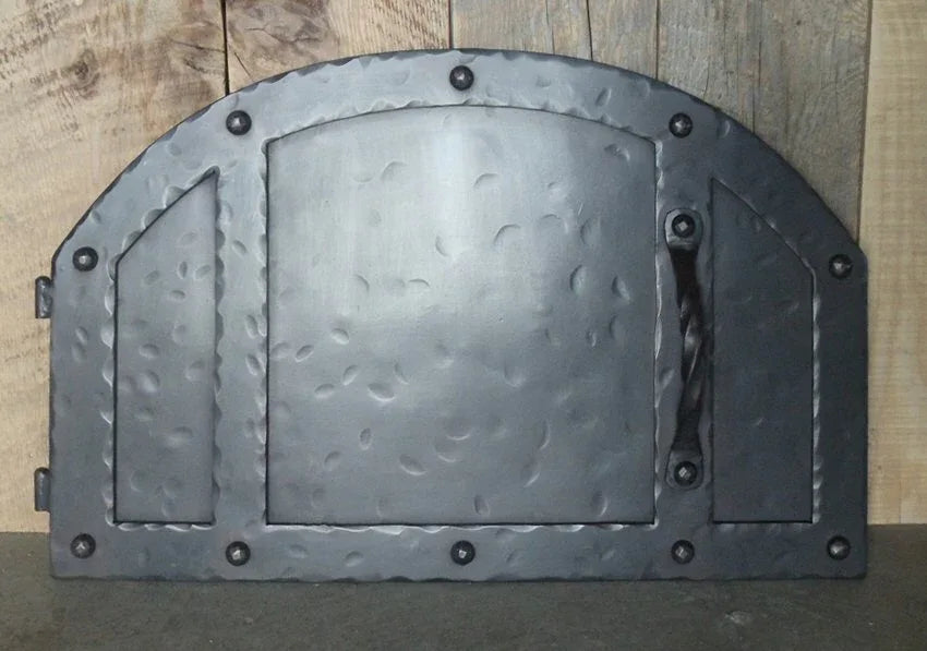 Rustic Arched Hinged Pizza Oven Door