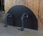 MD-211-A Scrolled Handle Arched Freestanding Pizza Oven Door