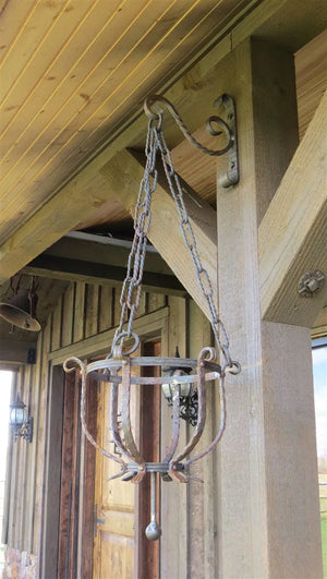 Wrought Iron Hanging Basket - Old West Iron