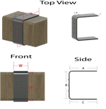 Shabby Chic Iron Mantel Strap