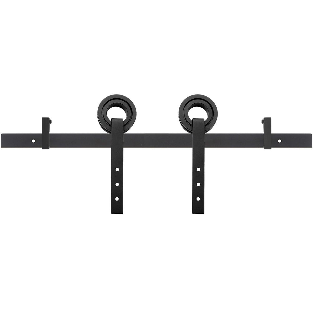 Miseno MBDH0505X78 78-3/4" Bearing Roller Strap Barn Door Hardware Kit Door Hardware Barn Door Hardware