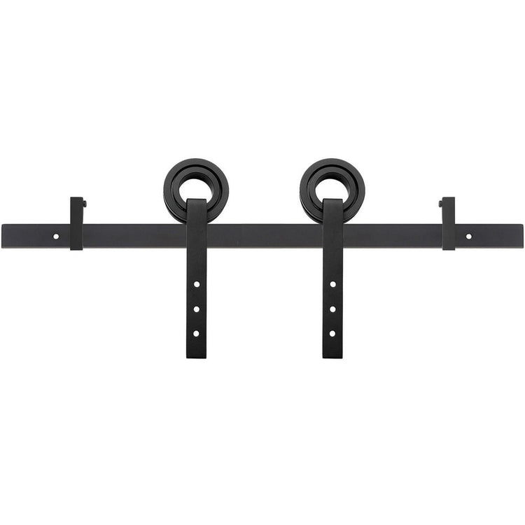 Miseno MBDH0505X78 78-3/4" Bearing Roller Strap Barn Door Hardware Kit Door Hardware Barn Door Hardware