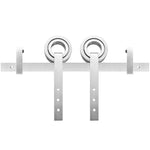 Miseno MBDH0505X78 78-3/4" Bearing Roller Strap Barn Door Hardware Kit Door Hardware Barn Door Hardware