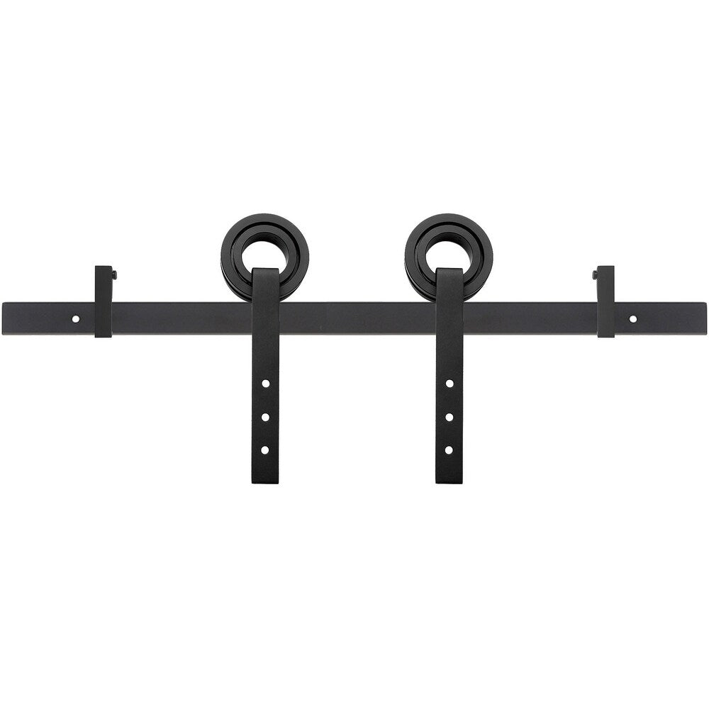 Miseno MBDH0505X78 78-3/4" Bearing Roller Strap Barn Door Hardware Kit Door Hardware Barn Door Hardware