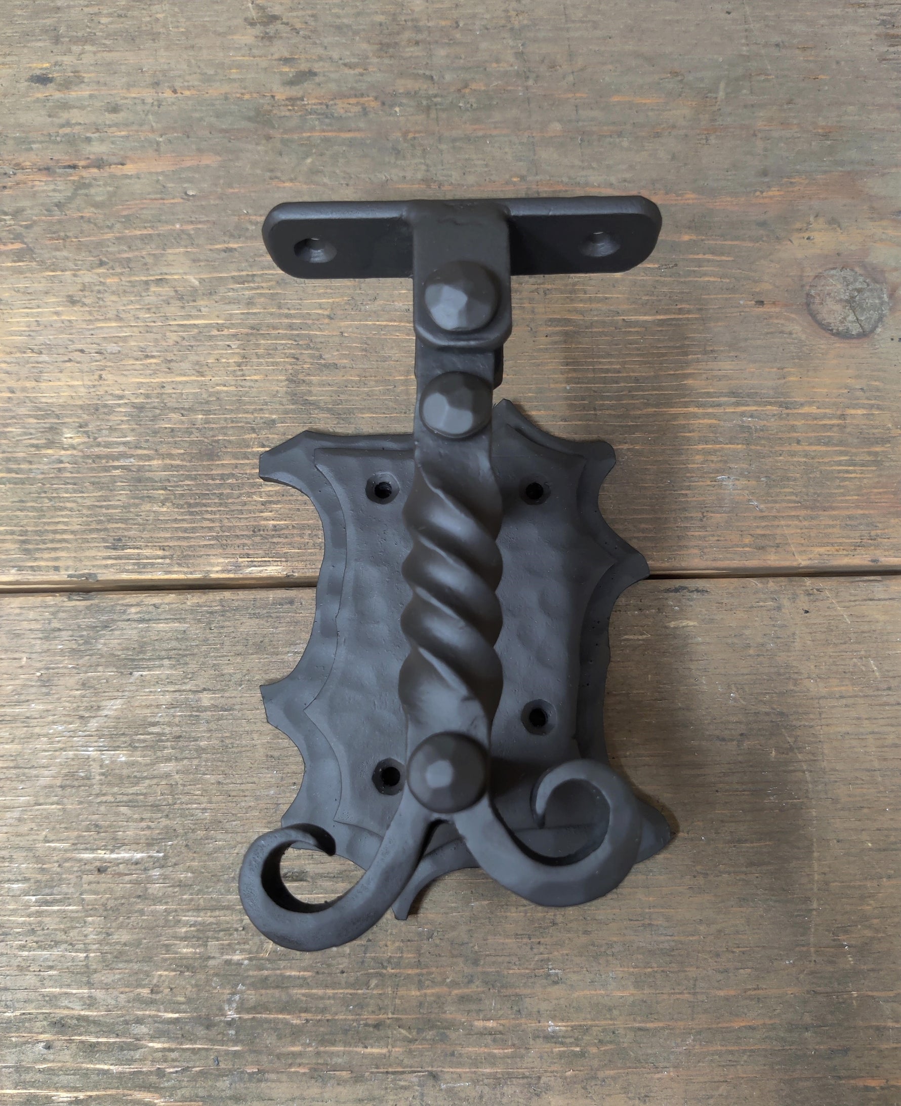 black iron handrail bracket in nordic style