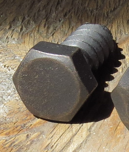 oil rubbed bronze smooth hex lag screw