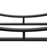 PHI VILLA Heavy Duty Firewood Racks Indoor/Outdoor Log Rack with Kindling Holder, 30 Inches Tall, Black Fireplace Accessory