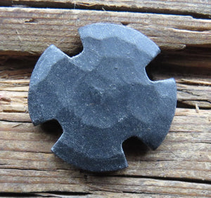 1" Notched Round Head Nail - Old West Iron