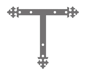 Portuguese Iron T Face Plate - Old West Iron