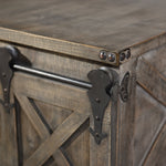 StyleCraft Presley 4-Door with Drawer Driftwood Grey Coffee Table Doors Furniture