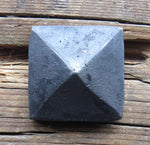 1 1/4" Square Hammered Pyramid Head Clavo / Decorative Nail Head