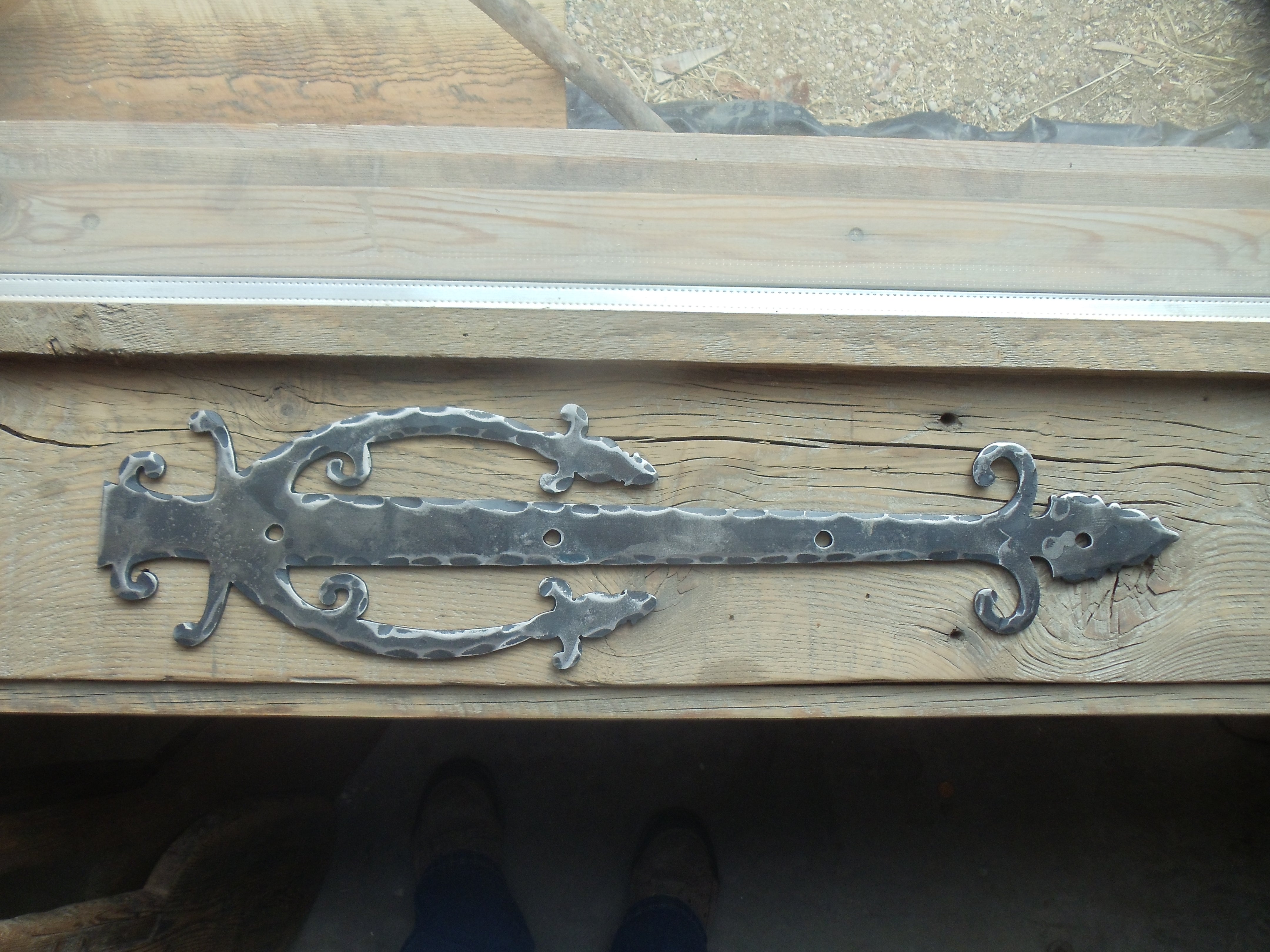 Correa de bisagra de imitación de hierro medieval XL